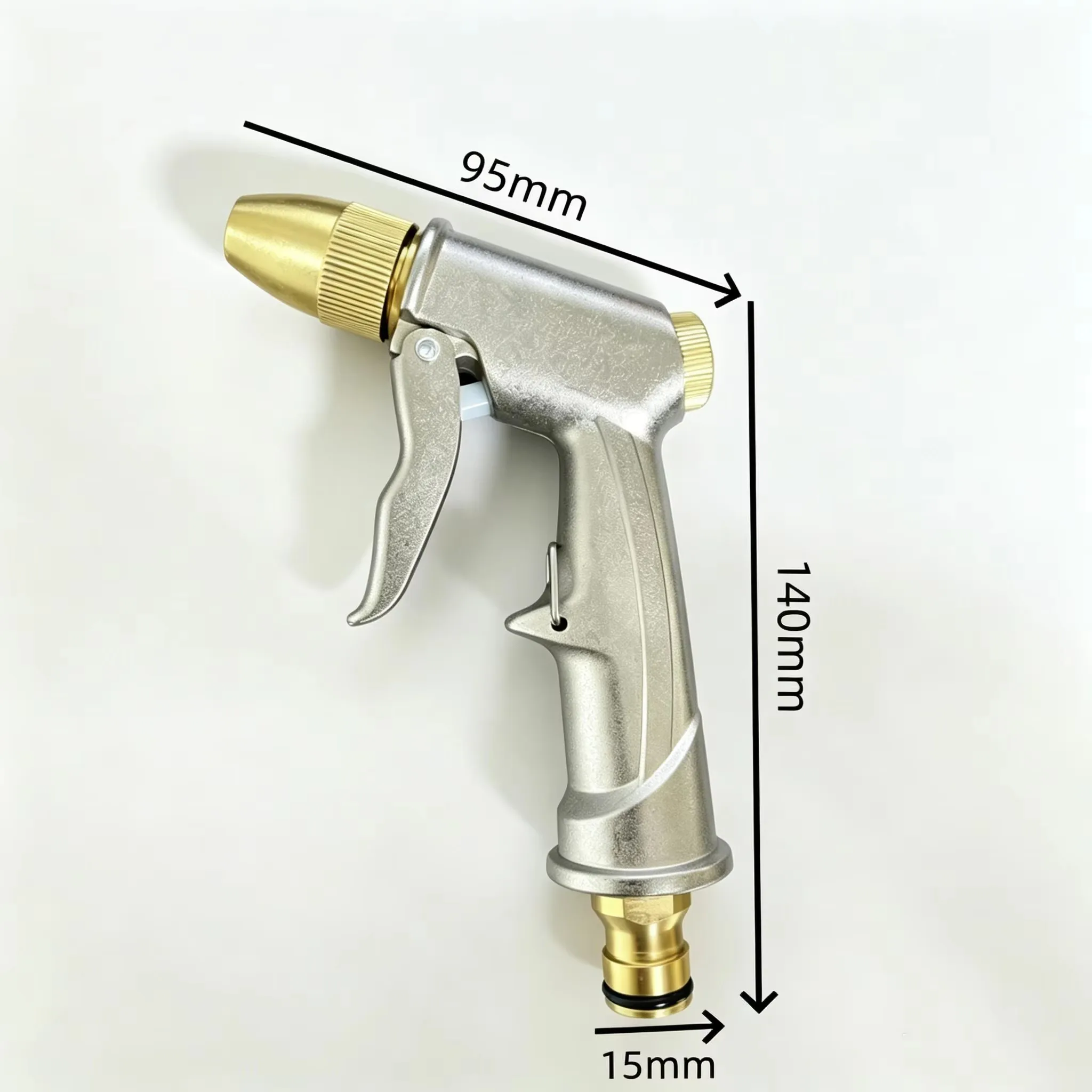 High Pressure Water Spray Gun Metal Brass Nozzle Garden Hose Pipe Lawn Car Wash Sprayer Sprinkler Car Wash Tool Water Guns