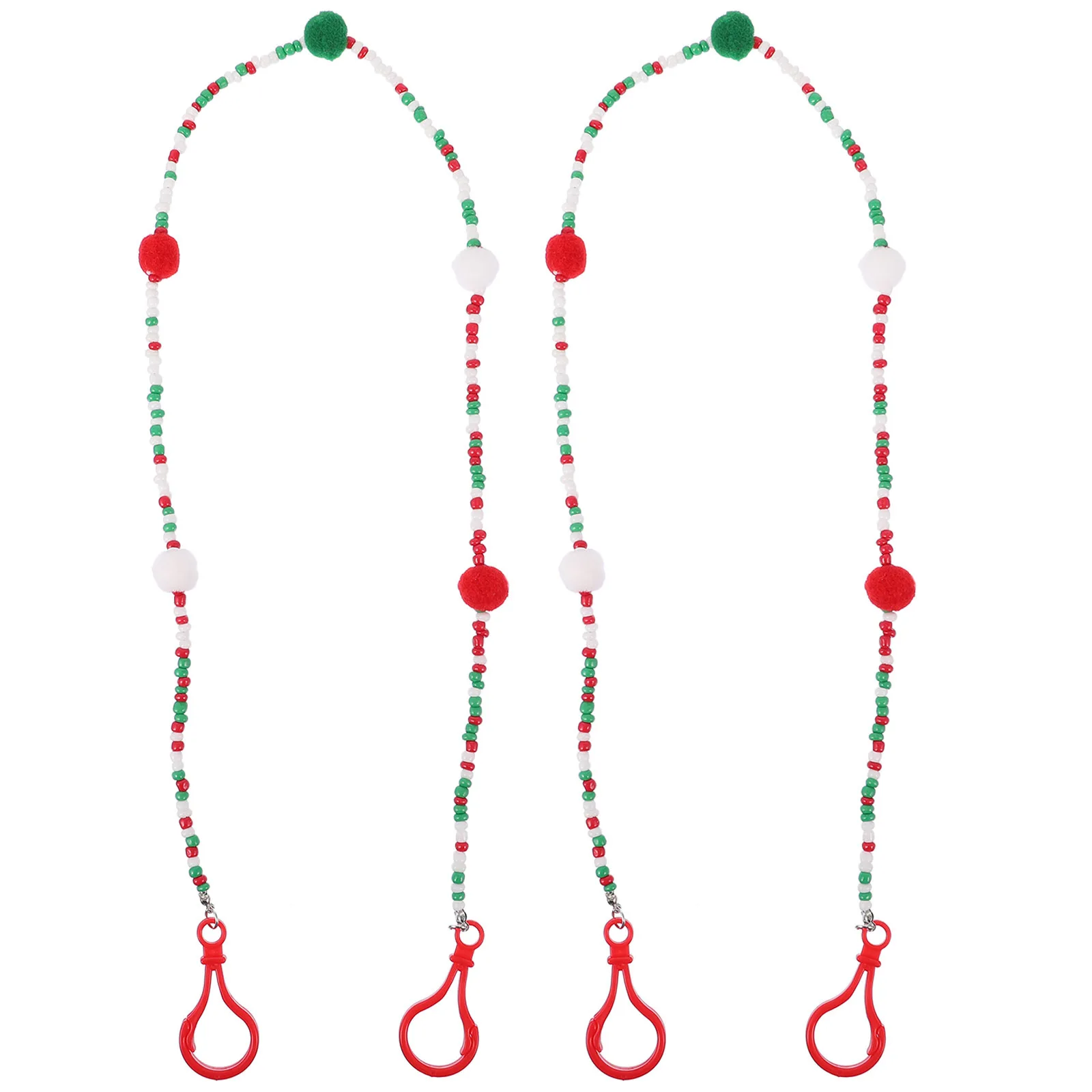 2Pcs Eyeglasses Chain Mask Hanging Cord Vibrant Adjustable Glasses Accessory with Moveable Buckle for Sweatproof Daily Use