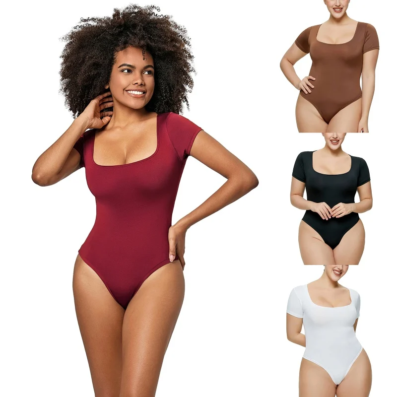 Seamless Shapewear Bodysuit for Women Slimming Girdle Sporty One Piece Body Shaper Tummy Control Jumpsuits Waist Trainer Corset