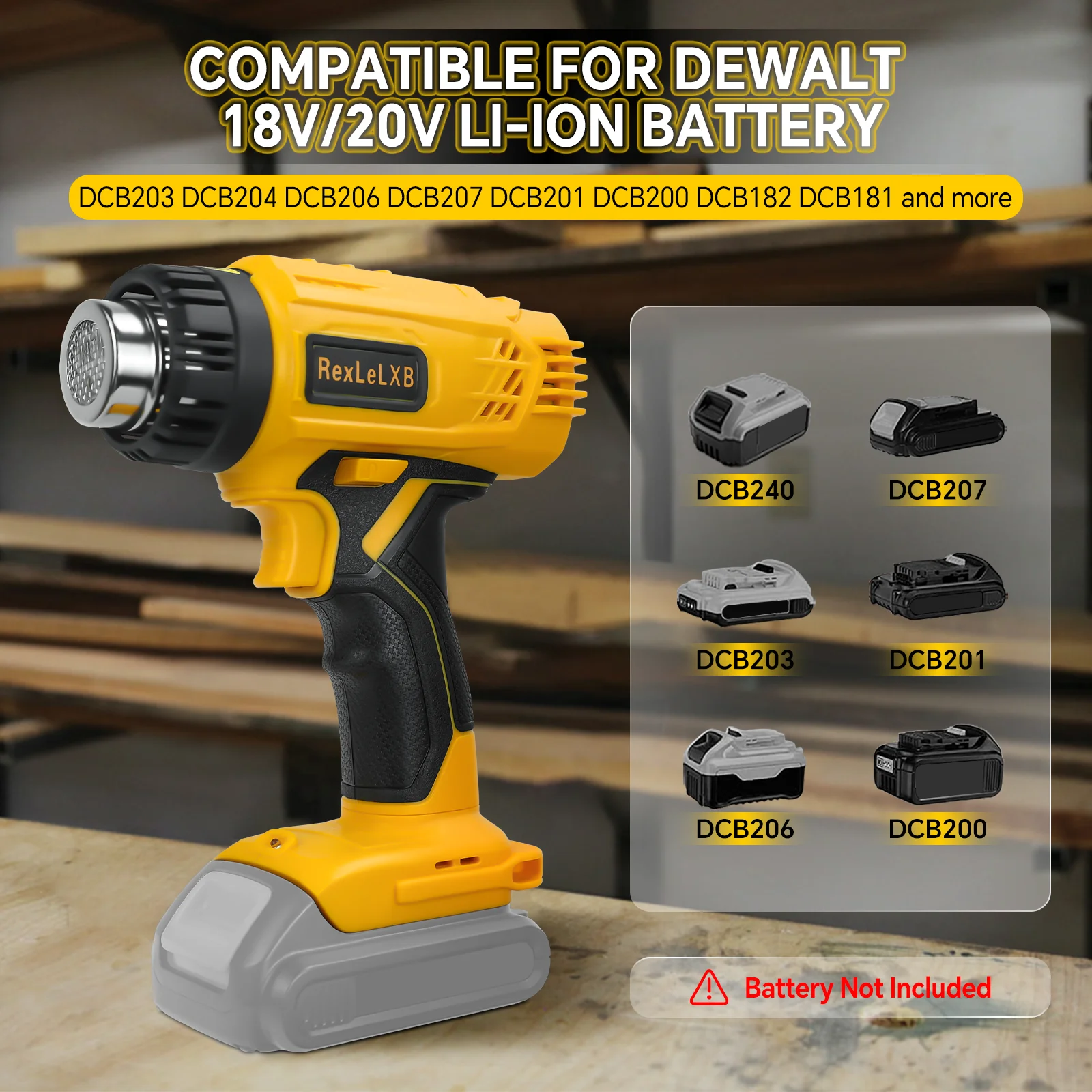 400Wコードレスヒートガン 50 ℃ -550 ℃   D - Cordless Heat Gun For Shrink Tubing のレビューと価格