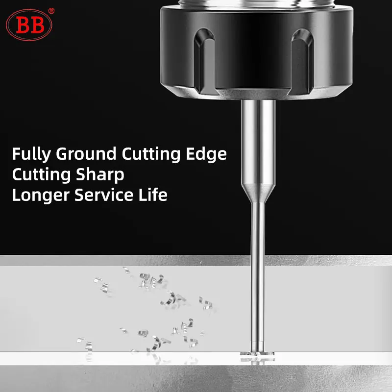 BB Extend Carbide T Slot Milling Cutter Long Neck End Mill CNC Groove Machining Tool for Metal Aluminum Steel 3mm-20mm