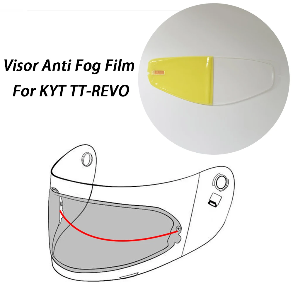 

Motorcycle Helmet Visor Anti Fog Film For KYT TT REVO Anti-fog Insert Sticker