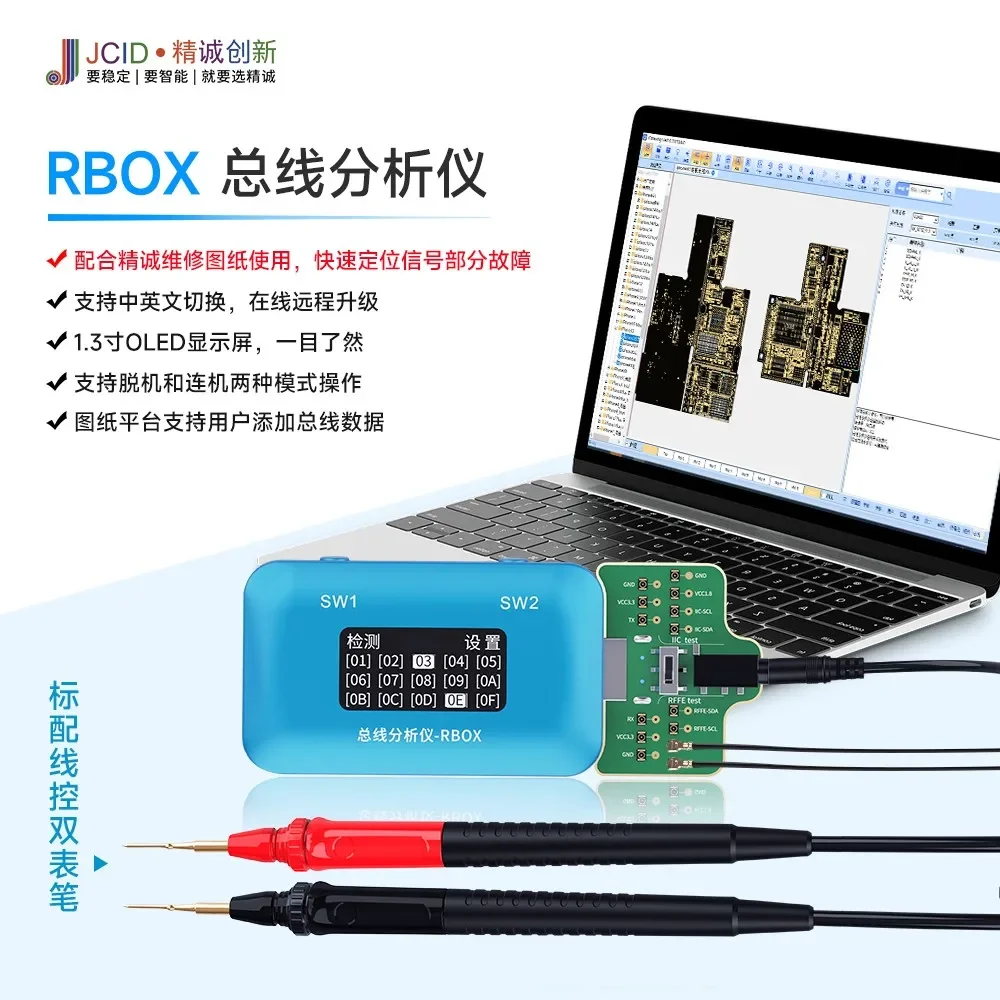 JCID RBOX Bus Analyzer Used in Conjunction with JC Maintenance Drawings Quick Positioning Signal Partial Fault Repair Tool