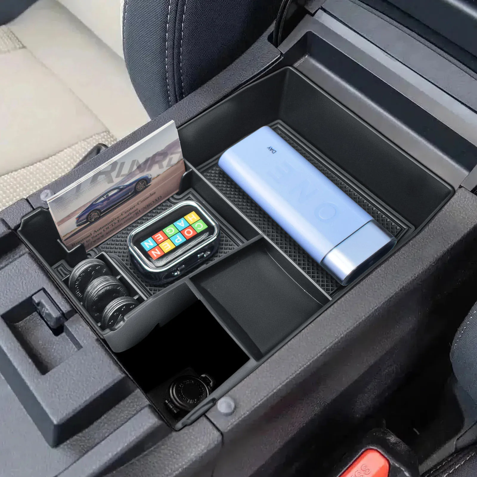 

For 2025 2024-2020 Subaru Outback & Legacy Armrest Box Storage Center Console Organizer Tray Interior Secondary Storage Car Box