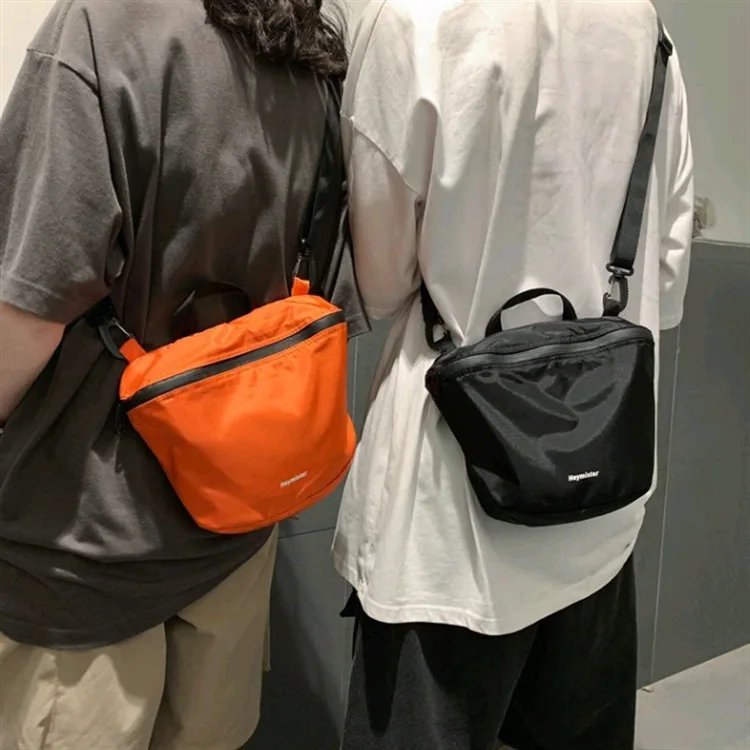 

Korean Trendy Crossbody Shoulder Bag Casual Solid Color Women's bags Waterproof Nylon Cloth Unisex Messenger Bags Phone Purse 가방