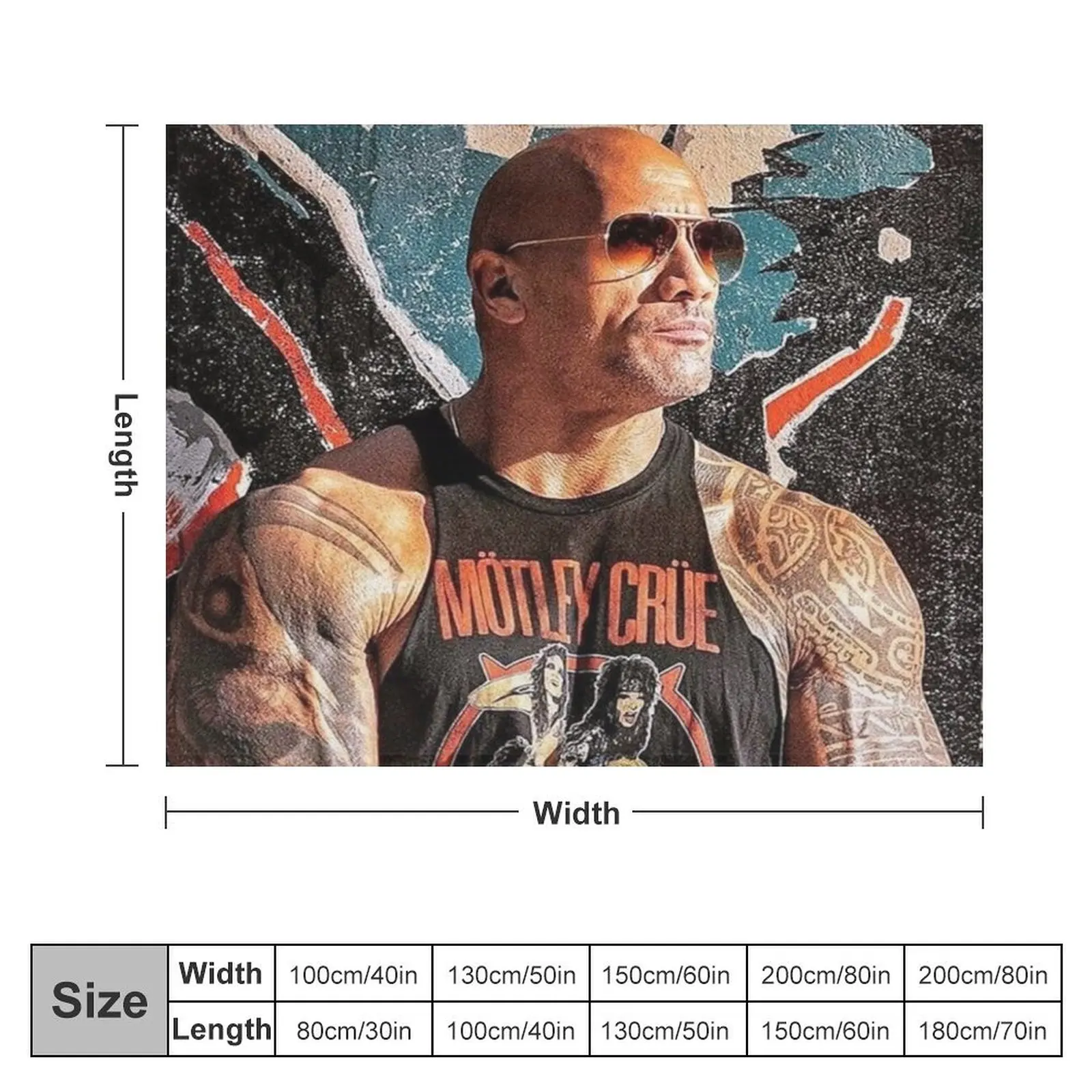 dwayne johnson Throw Blanket manga Picnic Baby Blankets