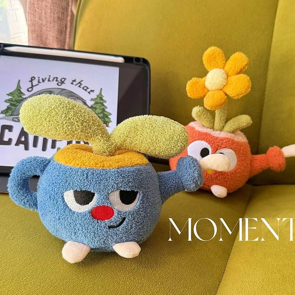 Creatieve gieter en bloem knuffel Mooie kleurrijke bloem gevulde pop kamer decor Festival cadeau voor jongens meisjes