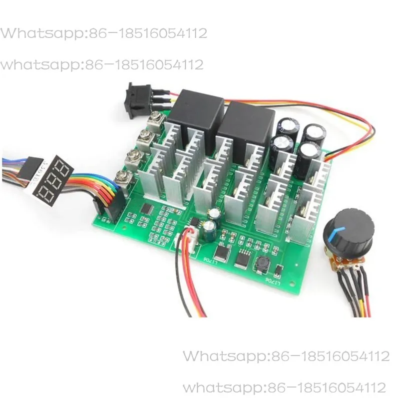 

Digital Display Percentage of Speed 5500W High Power 100A DC Motor Controller 12V24V36V48V55V Motor Drive Pwm BLDC Motor