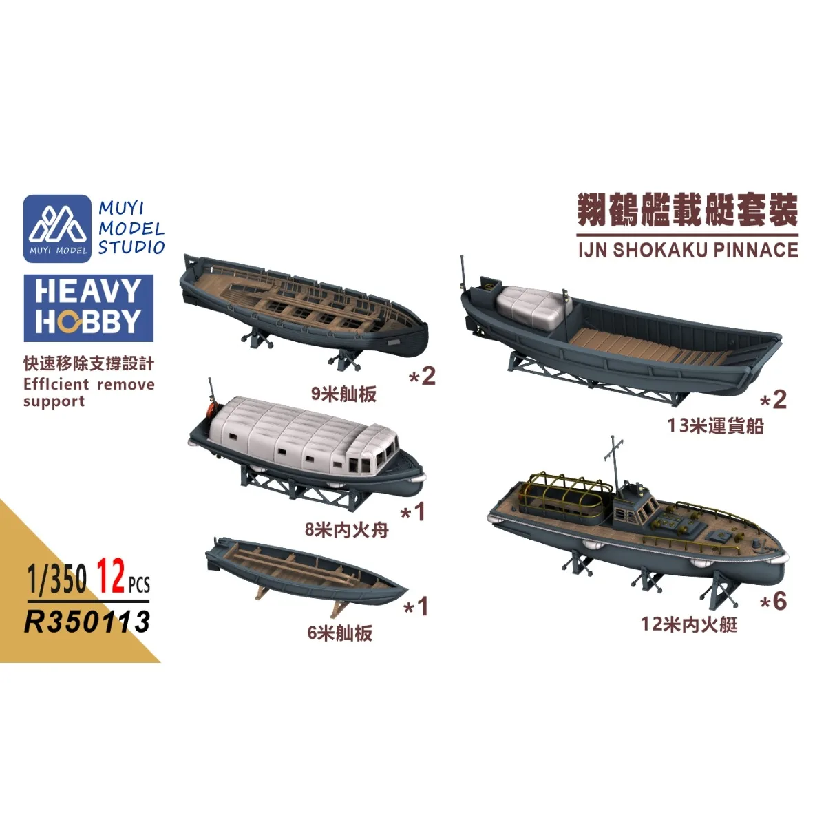

МОДЕЛЬ MUYI R350113 1/350 IJN SHOKAKU PINNACE ЧАСТЬ ДЛЯ 3D-печати