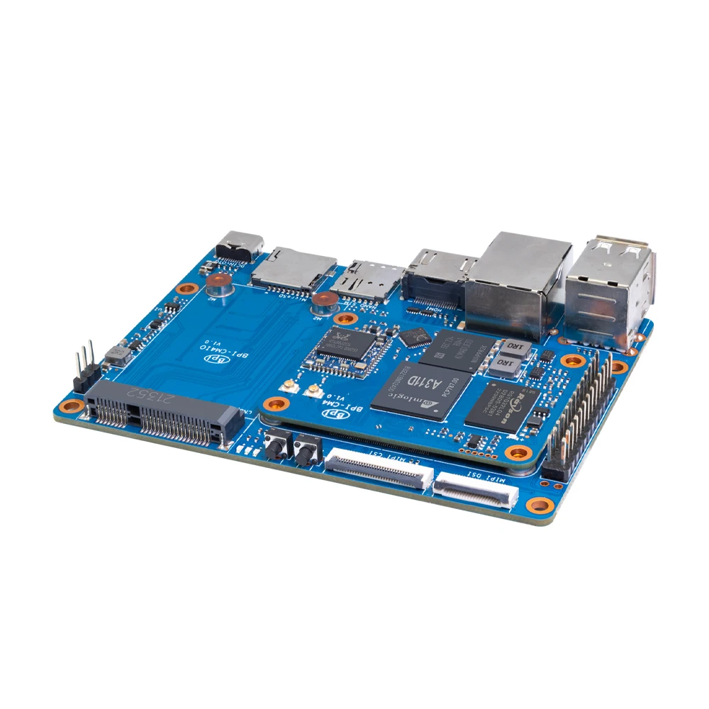 Imagem -06 - Banana pi Bpi-cm4 Amlogic A311d Quad Core Arm Cortex-a73 4g Lpddr4 16g Emmc Minipcie 26pin Suporta Hdmi Linux Board Computer