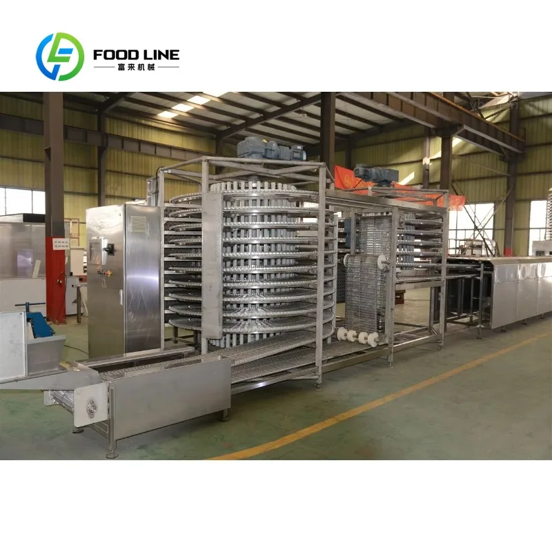 Automatic Double Drum Spiral Freezer, Industrial Ice Cream Blast Freezing Machine, Best Price, Custom & Wholesale
