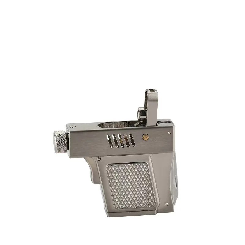 New Style Gun-type One-button Ignition Vintage Lighter, Outdoor Multi-function Bottle Opener, Nail Clippers,and Lighter