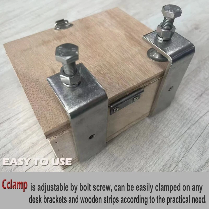 Clamp Heavy Duty Clamp Metal C Clamp Woodworking C-Clamp with Wide Jaw Opening (130MM),2PCS