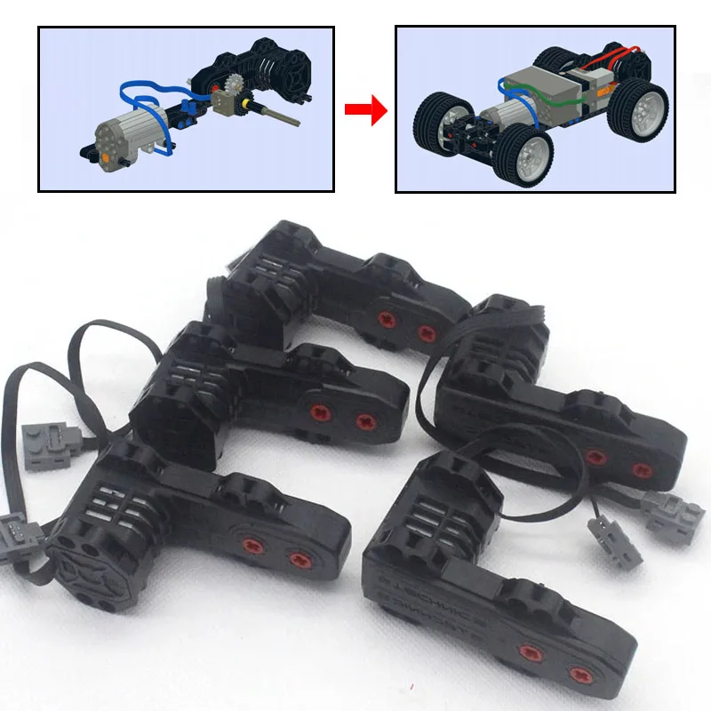 RC Race Buggy Motor Blocos de Construção, Eletrônica Técnica, Funções de Potência Peças, Monster Motor, MOC, Bricks Toys, Fits 42908, 4292