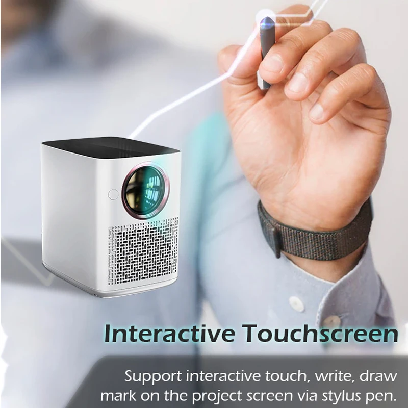 Vivicine Y3 1920X1080สำหรับ Android 9.0 Full HD 1080P โปรเจคเตอร์ LED,ฝุ่นแบบพกพา WIFI Video Beamer Projetor