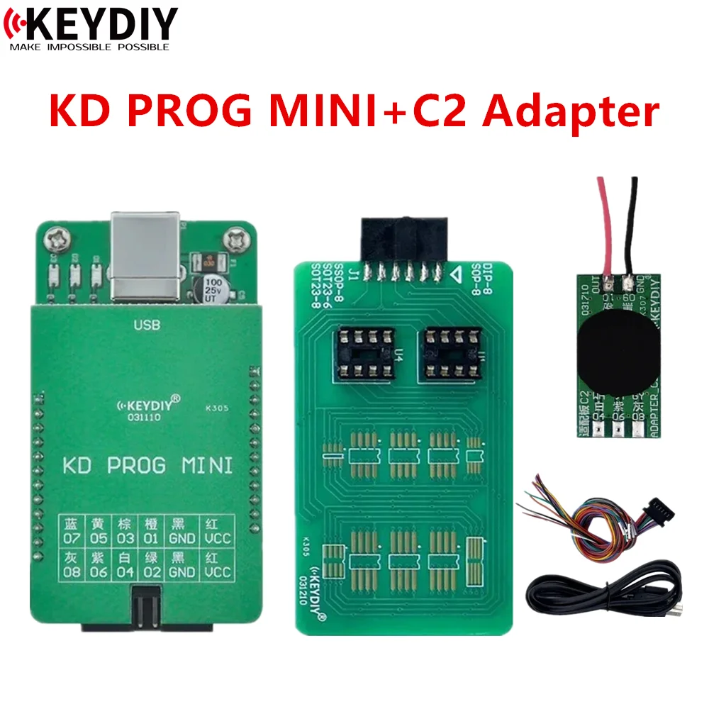 KEYDIY KD PROG MINI with C2 Adapter support mqb35xx for Reading Dashboard Data Support for VW MQB Working with KD MATE/KD-MAX