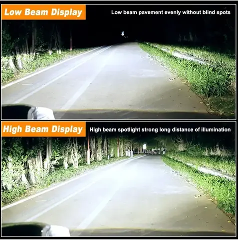 Y6 Turbo Fan H4 LED Headlights Car H4 Mini Projector Lens 6000K Super Bright Auto Hi Lo Beam Bulb Car Bi LED Lens Projector 8 best sales y6 led h4 - №8