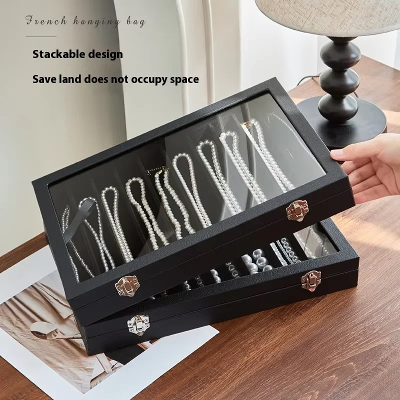 صندوق تخزين مجوهرات جديد عالي الجودة وقلادة من اللؤلؤ الرائع لعام 2025 حاوية أثرية خاصة لعناصر المجوهرات المتميزة #5