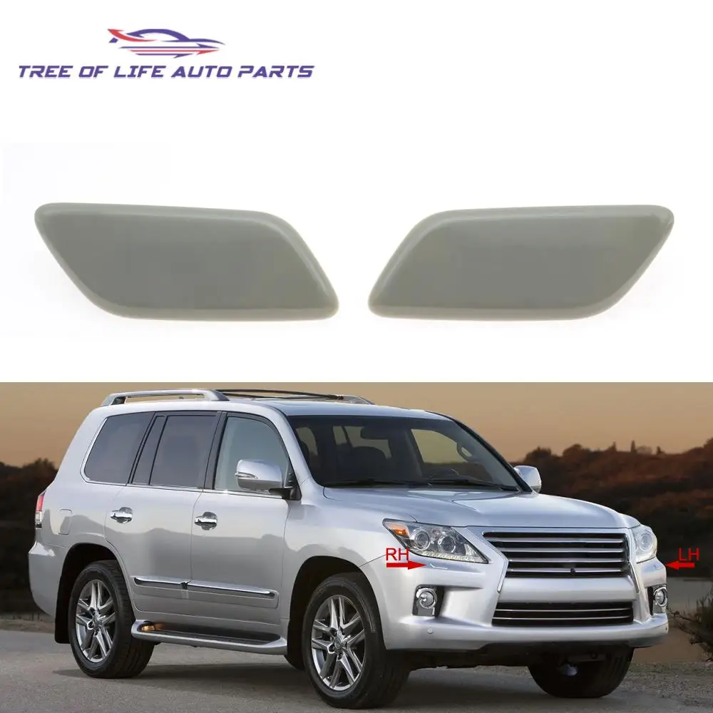 For Lexus LX570 2013 2014 2015 Front Bumper Headlight Washer Spray Nozzle Jet Cover Cap 85354-60901 85353-60901 8535360901