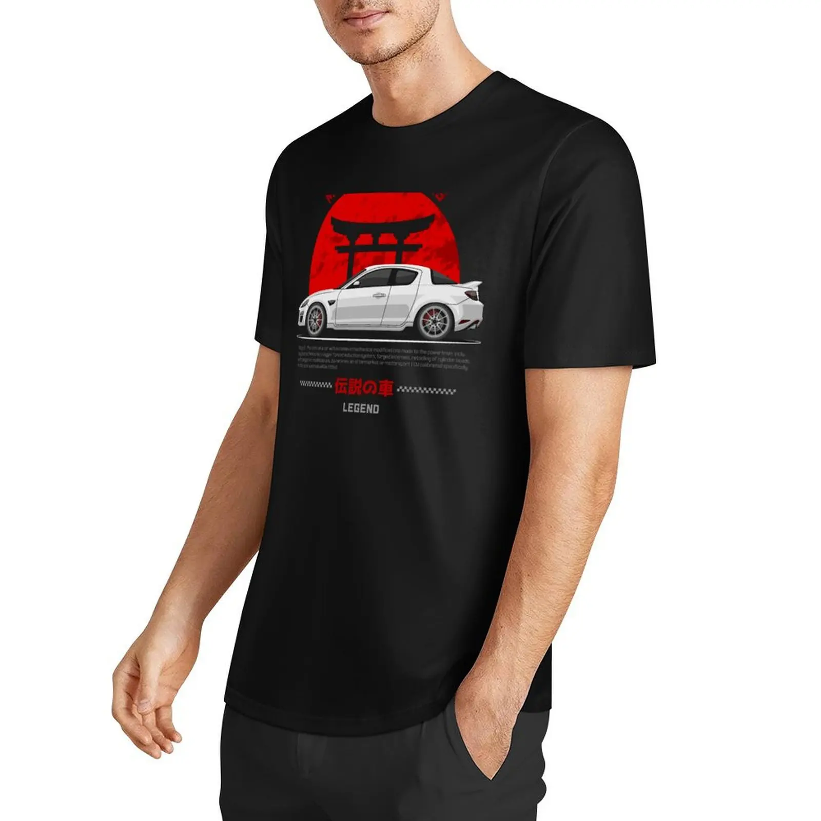 Tuner White RX8 JDM T-Shirt basketball graphic tees vintage graphic tee new edition Blouse mens plain t shirts