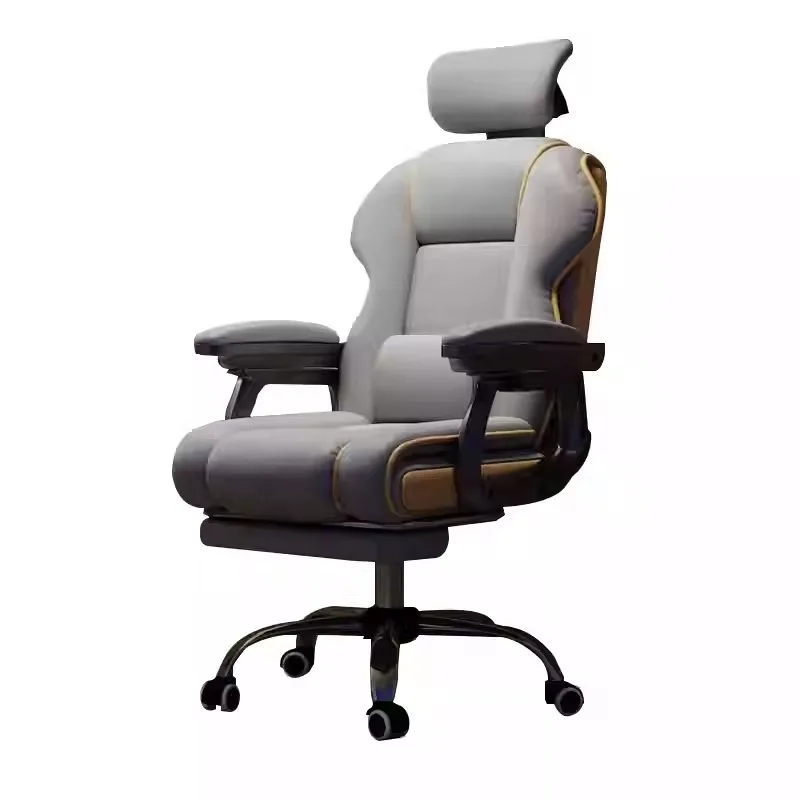

Recliner Office White High Quality Custom Executive Leather Ergonomic Chair with Footrest Function