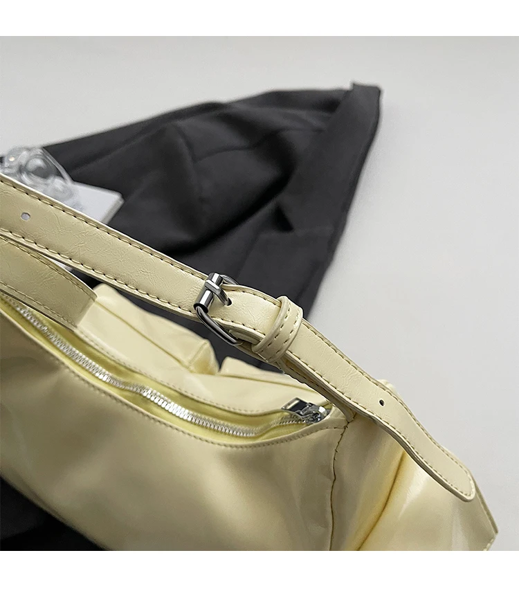 2026 Frühling Neue Einfache und Vielseitige Pendler-Tasche für Damen Hochwertige Textur Pendler-Umhängetasche mit Zwei Fächern – Detail 3