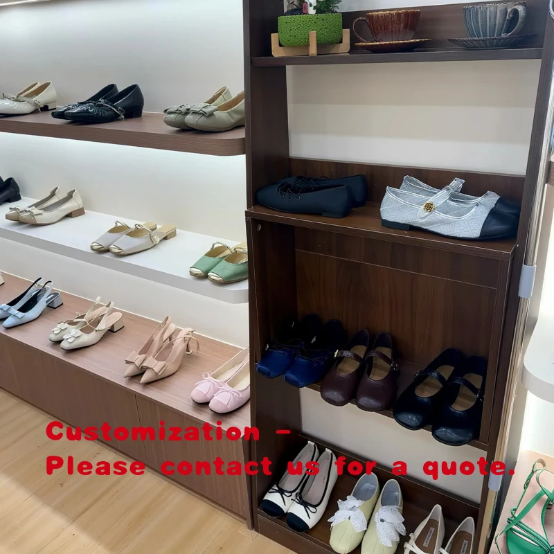 

custom.Custom Made Boutique Shoes Handbag Store Display Cabinet Barrister Shelves Modern Retail Wooden Display Cabinets Heavy Du