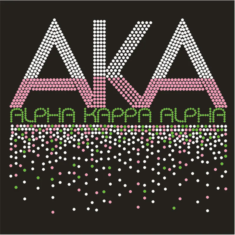 Custom AKA Rhinestone Patches Hotfix Strass Tops Crystal Decorative Stickers T-Shirt Iron On Transfers Diamond Craft Applique