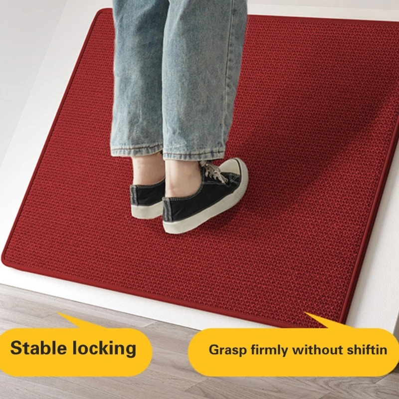 

Outdoor Indoor Entrance Mats NonSlip Traps Dirt and Moisture Easy Clean Low Profiles Natural Rubber Doormat D2RD