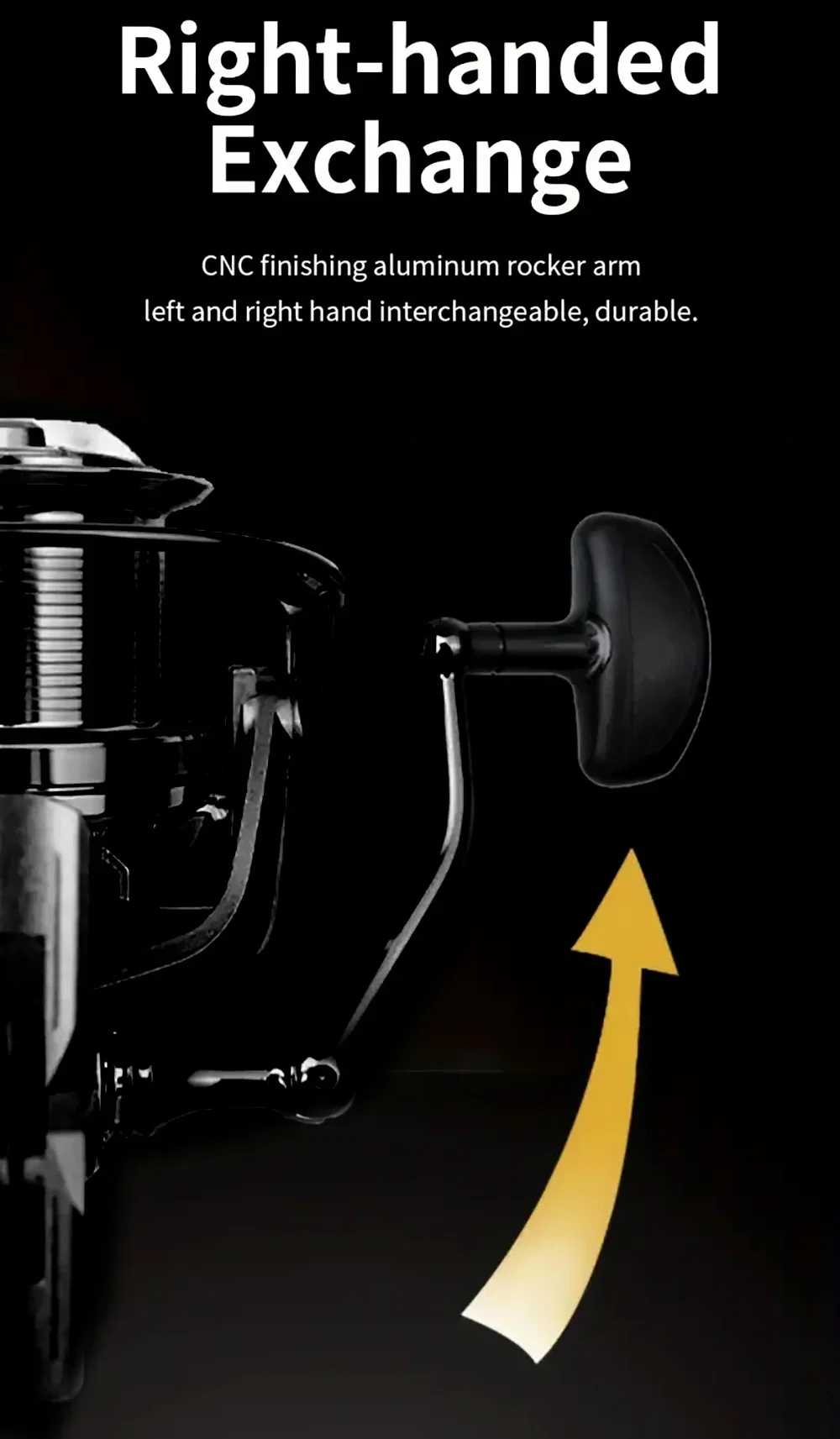 Große 25KG Max Drag Angelrolle Professionelle 4.8:1 Übersetzung Karpfen Feeder Meer- und Süßwasser Angelrolle 8000/9000/10000/12000/14000 – Detail 5