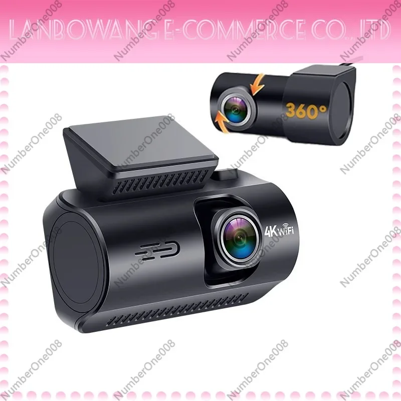 

4K Dash Cam Dual Recording, 5G WiFi Car DVR Night Vision, Panoramic Vehicle Camera with Phone App