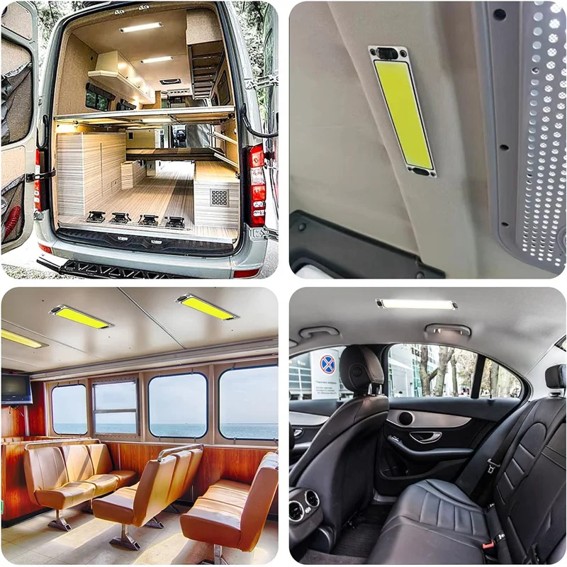 #A 12-24V Car Interior Lighting LED Reading Night Strip Light Interior Light Dome Lamp With On Off Switch For Van Lorry Truck