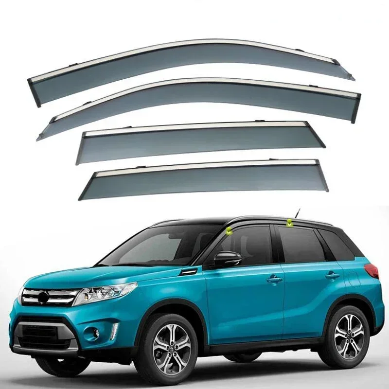 Window Visor Awnings & Shelters Side Window Deflector For Suzuki Grand Vitara 2005 2006 2007 2008 2009 2010 2011 2012 2013 -2024