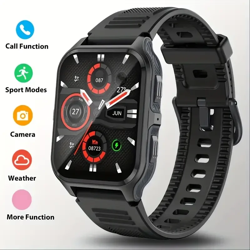 

MISIRUN Outdoor Sports Smart Watch Men Bluetooth Call Fitness Tracker 3ATM IP68 Waterproof Military Smartwatch For Android IOS