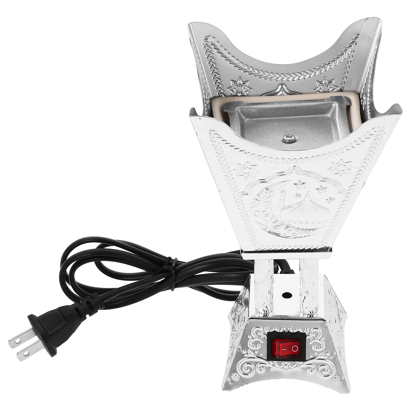 

Electric Incense Burner Iron Arabian Style Compact Home Decor Aroma Therapy Burner Plug In Censer For Living Room Bedroom