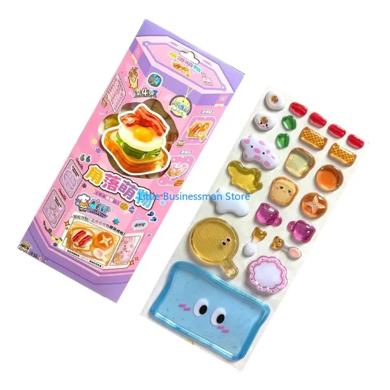 Wiederverwendung winziger Patches für Wasserflasche, Notizbuch, Scrapbooking, süßer 3D-Aufkleber M76A – Detail 7
