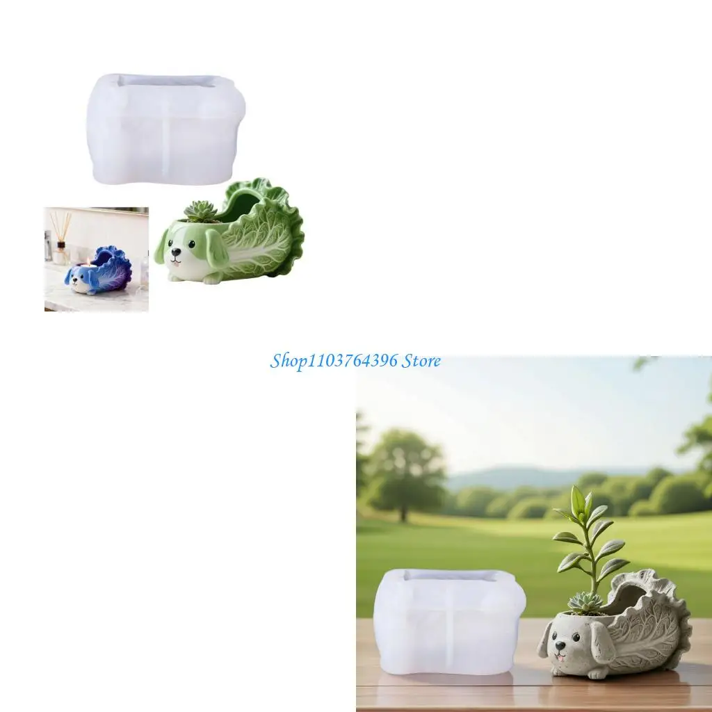 

Силиконовая форма для сочных плантаторов, форма для литья бетонных цветочных горшков, легко демонтируемая форма для капусты и