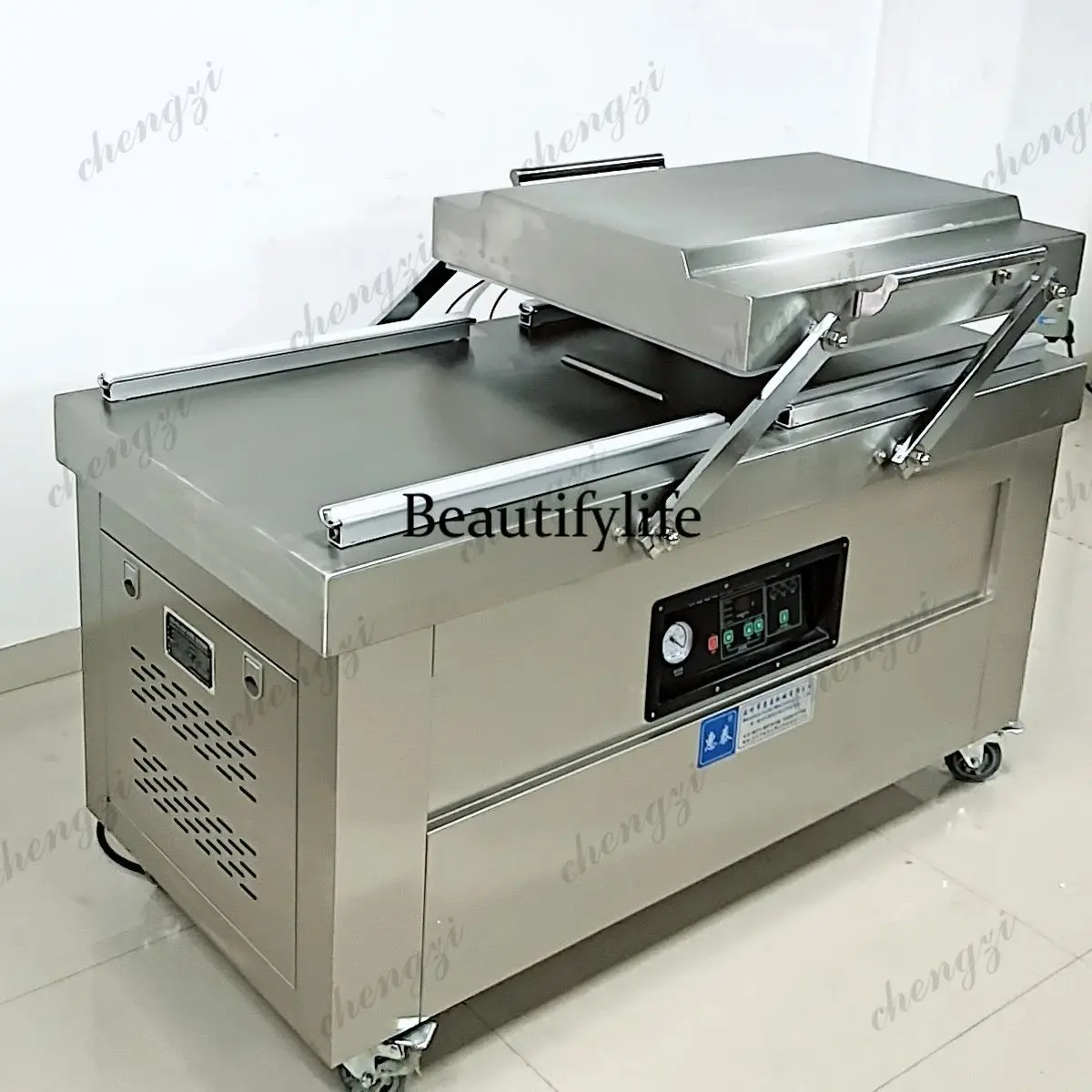 Vacuum Machine Food Packaging Double-chamber Automatic Evacuation 20L Industrial Pump Double Efficiency