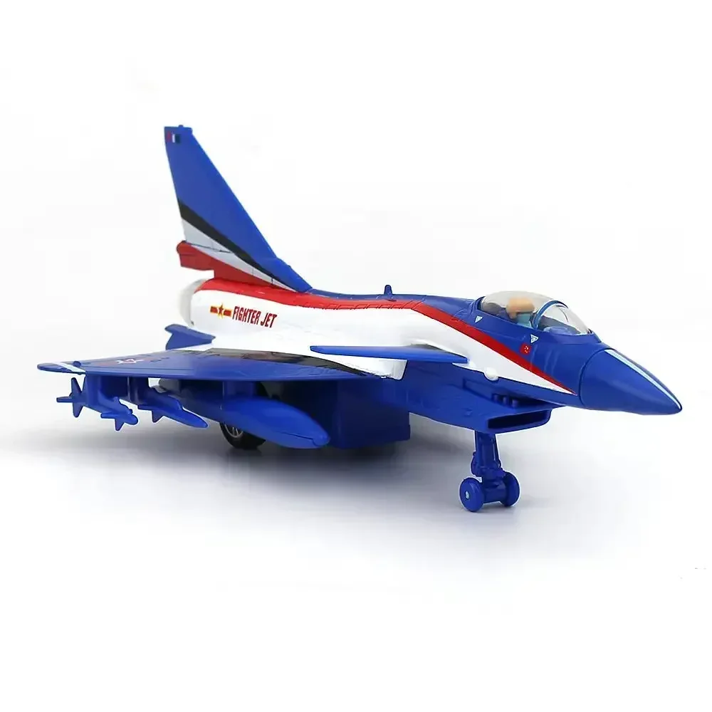 Alliage J-10 Fighter JET modèle acoustooreturn force Caymilitary avion modèle jouet ornement cadeau