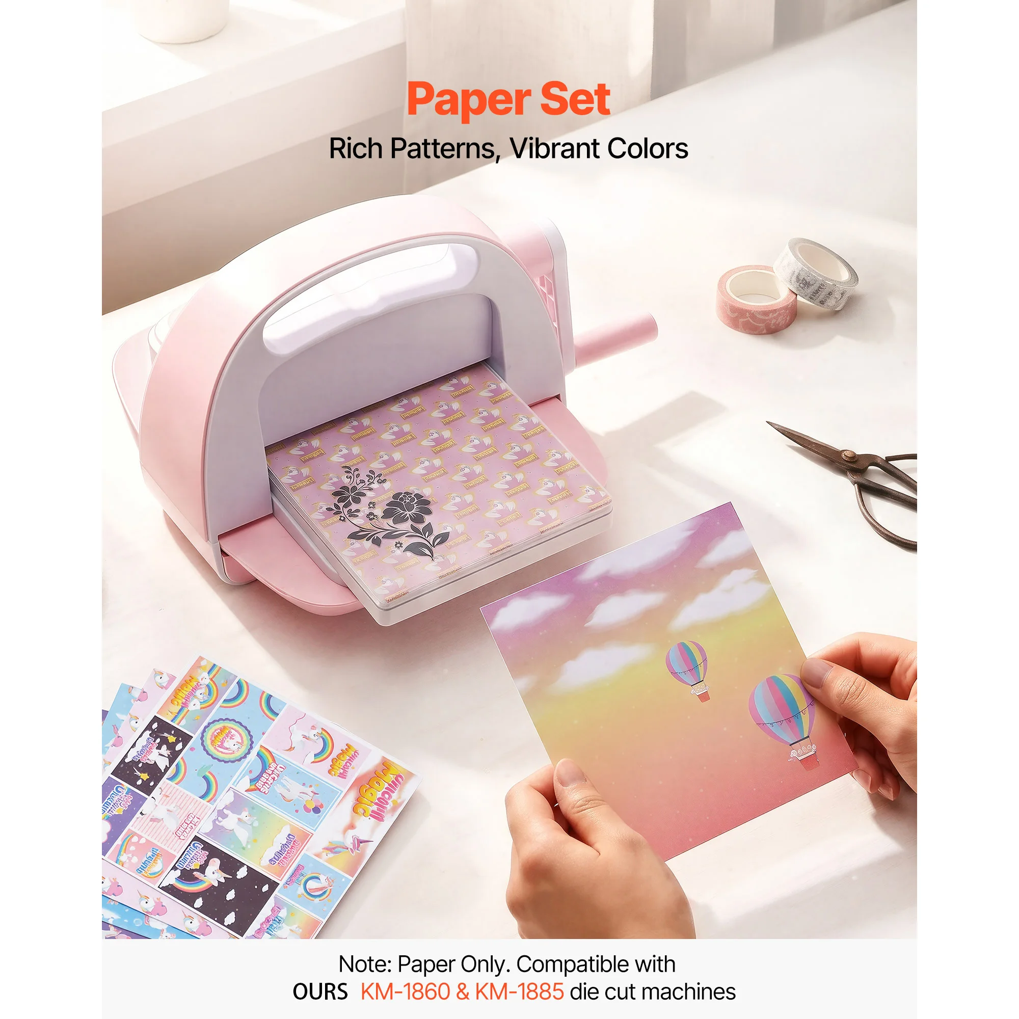 Scrapbook Paper, 72 Sheets, 6 x 6 in Mixed Special Patterned Paper Set for Die Cutting and Embossing Machine, Vibrant Color, Scrapbooking, Card Making, and DIY Crafting, Designed for Decorations