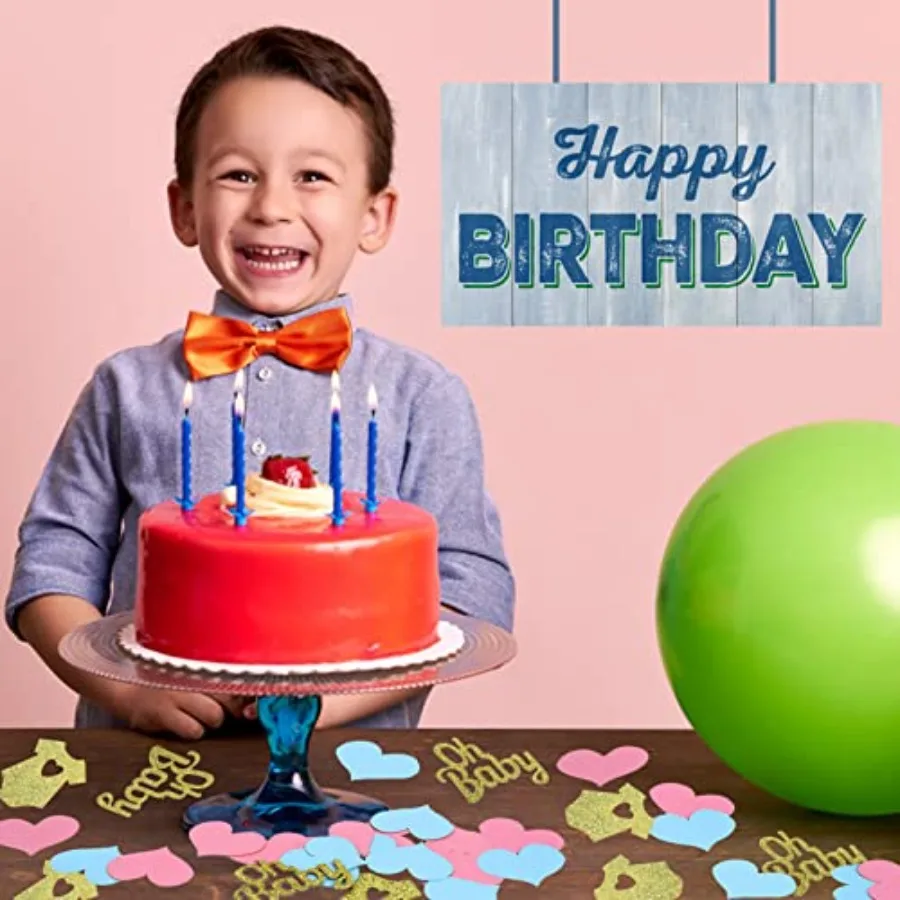 240 Stück Geschlecht offenbaren Babyparty-Dekorationen, glitzernde Babykleidung, Party-Tischkonfetti für Geschlecht offenbaren, Party-Tischdekoration