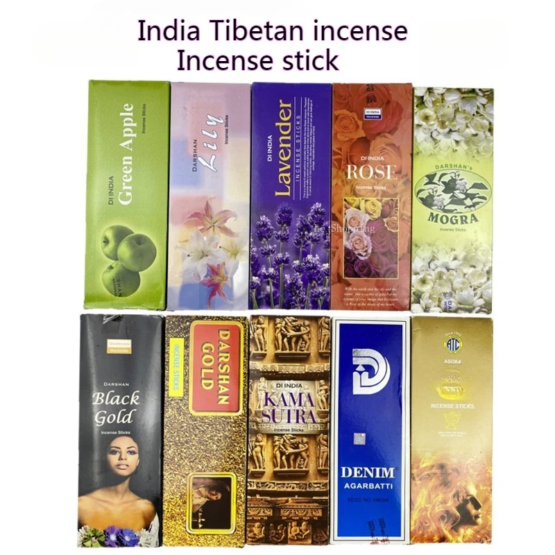 Indian Incense Sticks Natural Plant Tibetan Incense Hotel Studyroom Tearoom Home Indoor Purify The Air Remove Odors Joss Stick