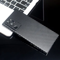3D Carbon Fiber Skins Film Wrap Skin Phone Back Sticker For SAMSUNG Galaxy S22 Ultra S21 Plus S20FE Note 10 Lite A52 5G A71 4G