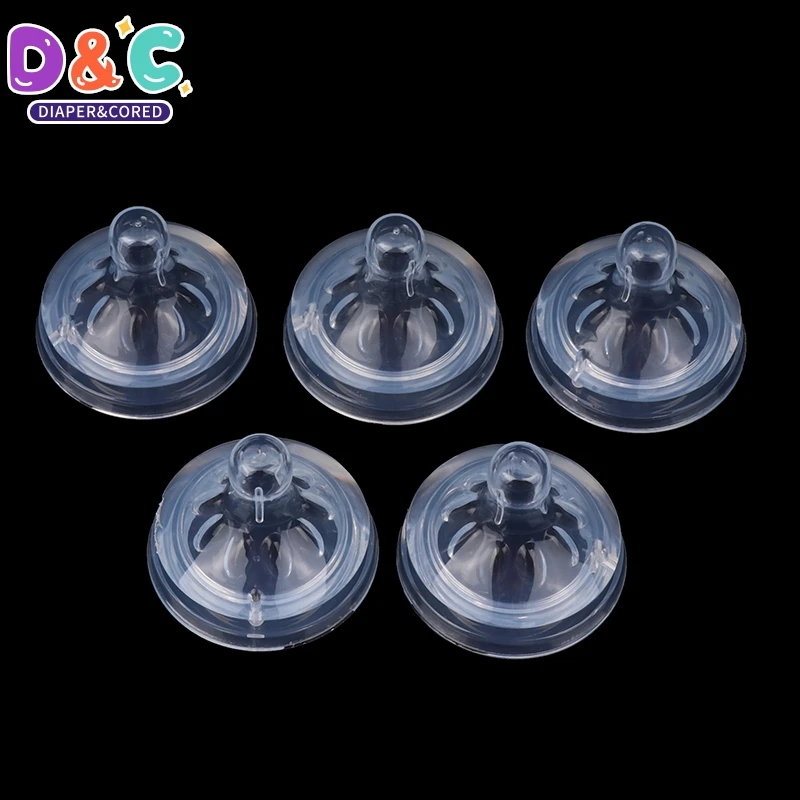 1Pcs Wide Mouth S/M/Cross Hole Nipple Bottle Nipple Safe Silicone Material Soft Texture Suitable For Babies