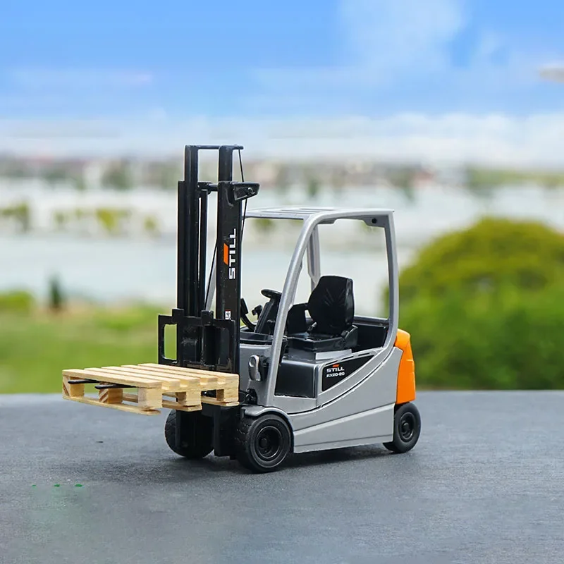 1:25 Scale STILL RX20-20 Forklift Stacker Alloy Simulation Engineering Vehicle Model Ornaments