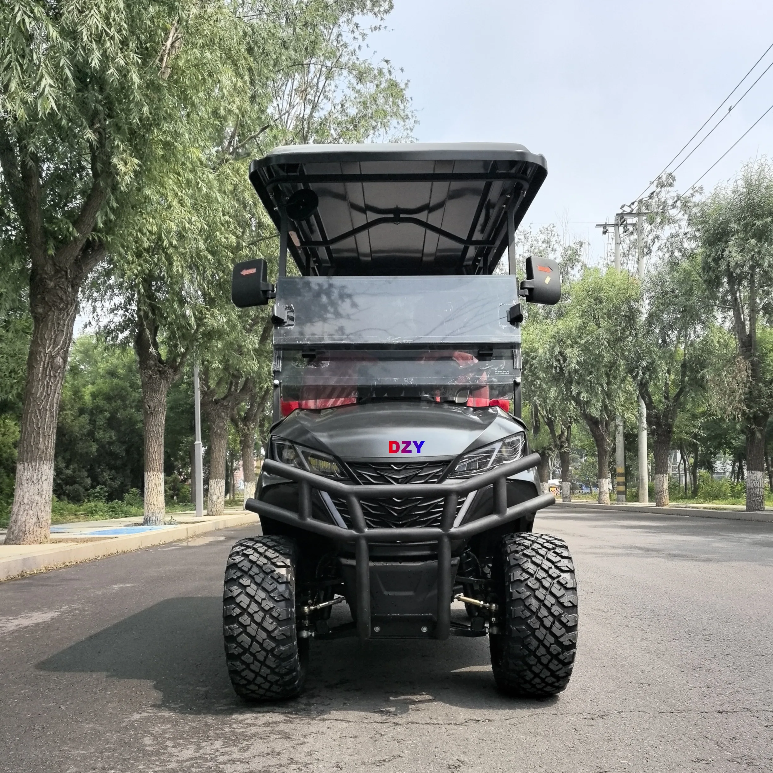 Customizable Colors 6 Passenger Luxury Electric Golf Cart Hunting Buggy Lithium Battery 3.5 Kw AC Motor 90km Range for Scenic