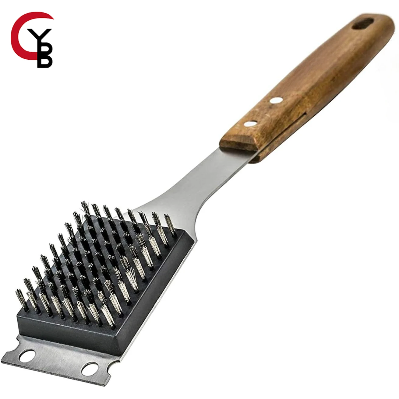 Steel BBQ Brush Grill and Scraper BBQ Cleaner Brush Perfect Tools - Rust Resistant Stainless Steel Barbecue Cleaner