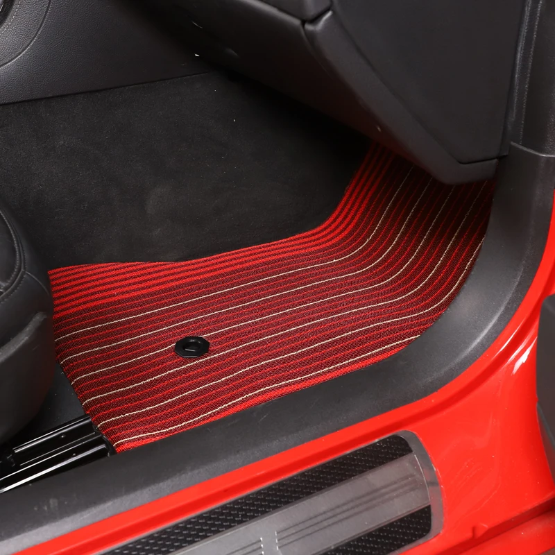 For Chevrolet Corvette C6 2005-2013 TPE Car Floor Mats Carpet Mat Waterproof Anti-dirty Floor Mats Interior Accessories