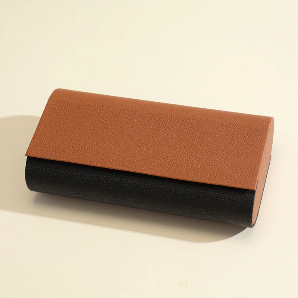 Double Layer Double Eyeglasses Case Portable PU Leather 2 Slots Sunglasses Box Waterproof Dual- Glasses Case For Women Men