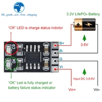 1/5PCS Dedicated 3.2V LiFePO4 Battery Charger Module 3.6V 1A CV/ CC wtih Overvoltage Protection Automatic Recharge Low-Power